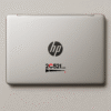 hp silver laptop Transparent Sticker