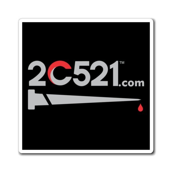 sq 3x3 black Square Magnets