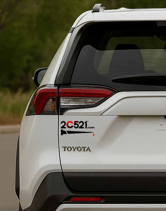 white rav4 larger pic Transparent Sticker