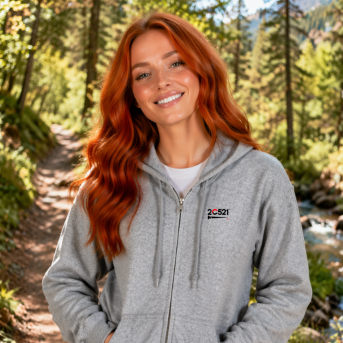 Unisex Full Zip Hooded Sweatshirt