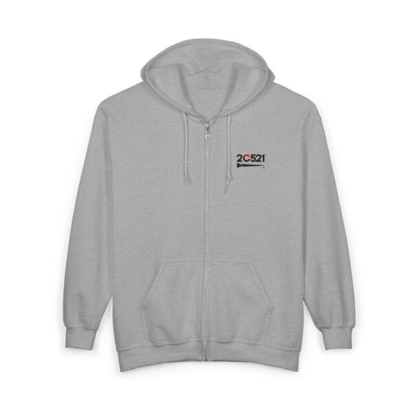 Unisex Full Zip Hooded Sweatshirt